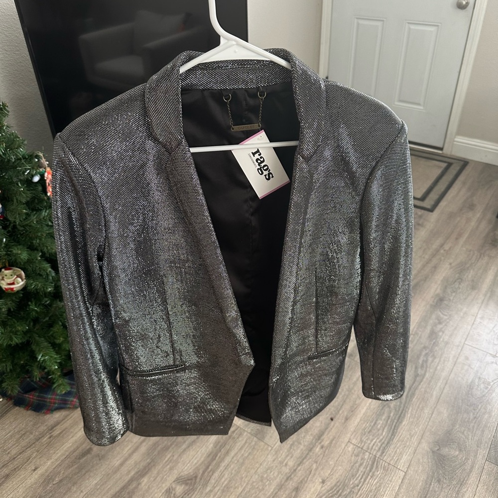 Metallic Silver Women's Jacket
